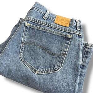 Lee Jeans Men's Relaxed Fit Distressed Denim‎ Pants Light Wash